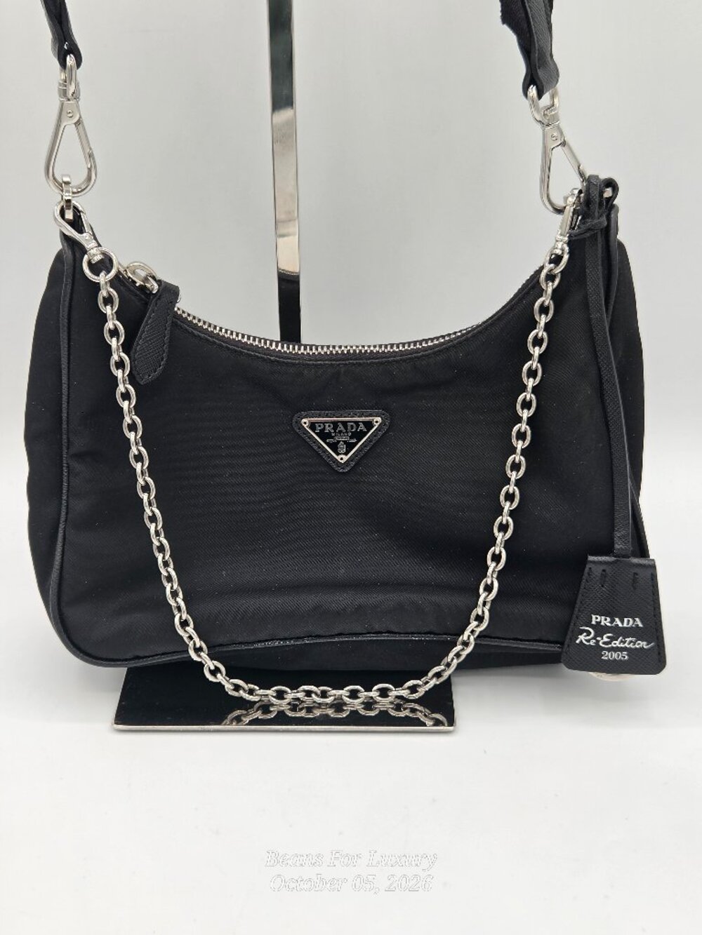 Prada Re-Edition 2005 Re-Nylon Bag Black | Authentic